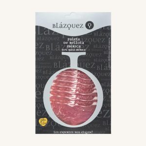 Blázquez Acorn-fed Ibérico 50% shoulder ham (Paleta) Red label – from Guijuelo, Salamanca, pre-sliced 100 gr A