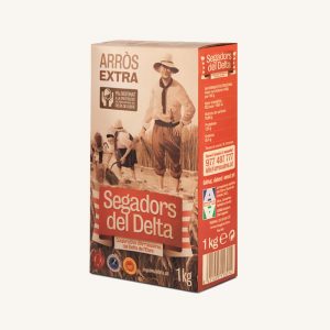 Segadors del Delta Rice extra (arroz), DOP Arròs del Delta de l´Ebre, from Tarragona, box 1 kg